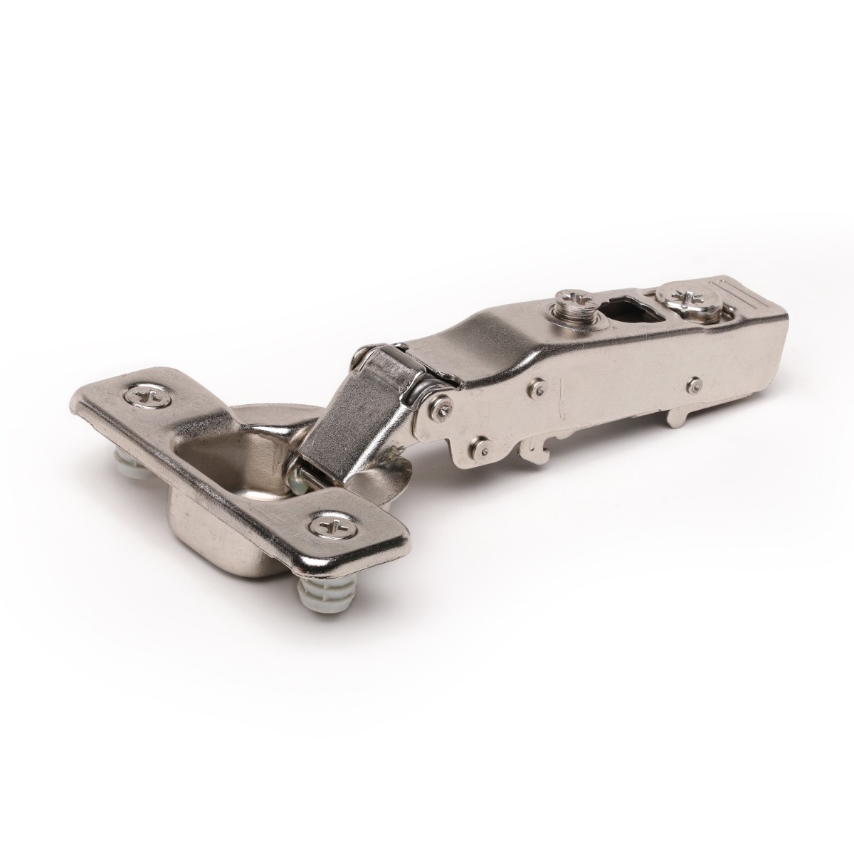 DTC Pivot Pro C-80 Series Clip-On 110 Degree Opening Angle, 8mm Dowelled, 35mm Cup Type, 45mm Screw Hole Distance, Full Overlay, Soft Closing Hinge, Nickel Plated Questions & Answers