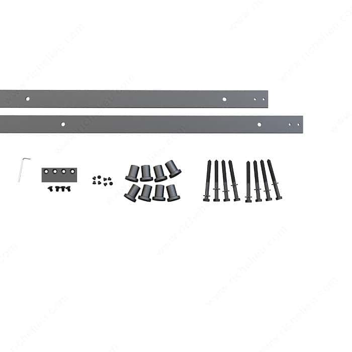 Flat Bar Track/Rail, Wall Mount 9 ft 10 in (3m) Overall Length in Black Questions & Answers