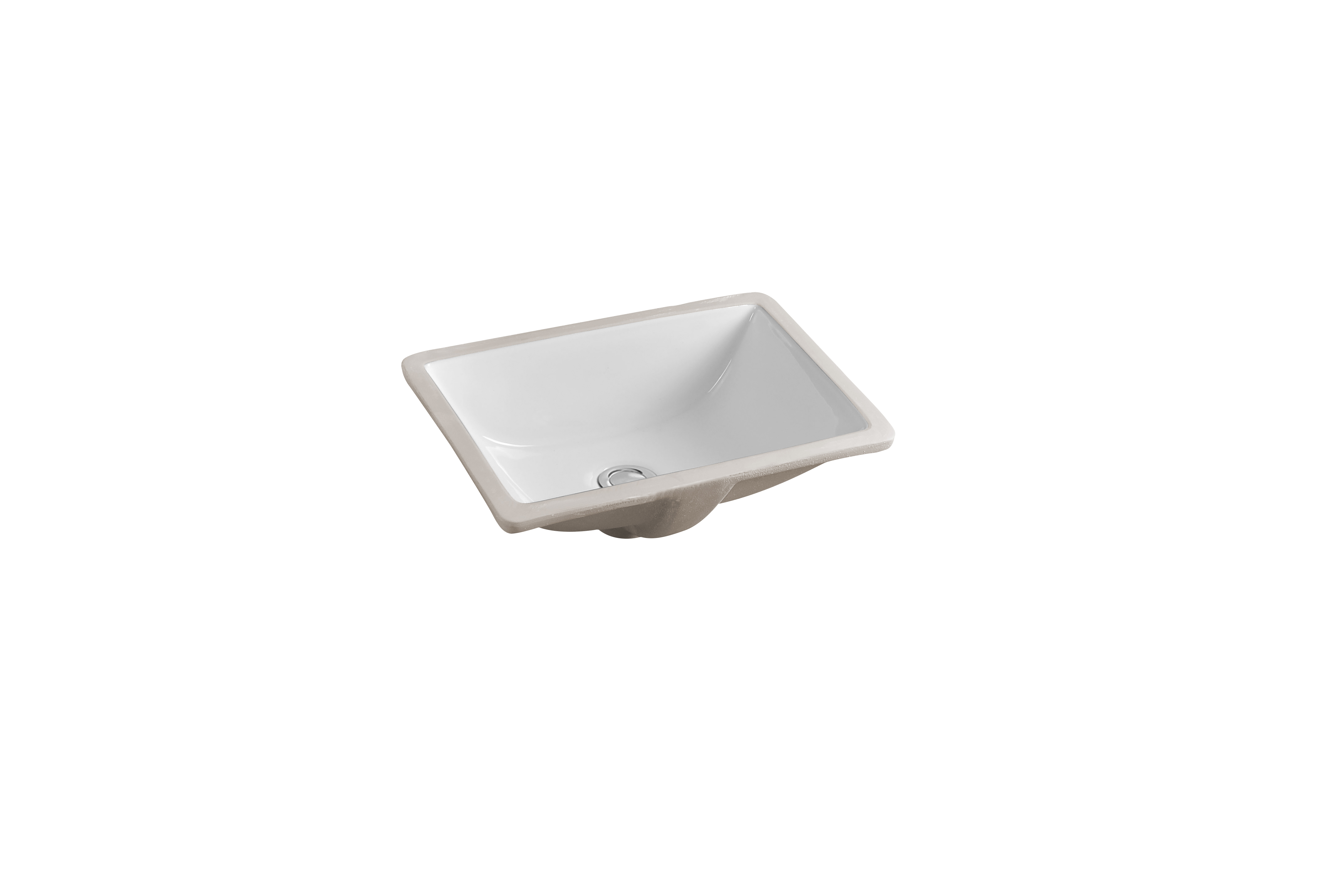 Rectangular Under-Mount Bathroom Vanity Sink,17-3/4” x 12-5/8” x 7-1/2”, White Questions & Answers