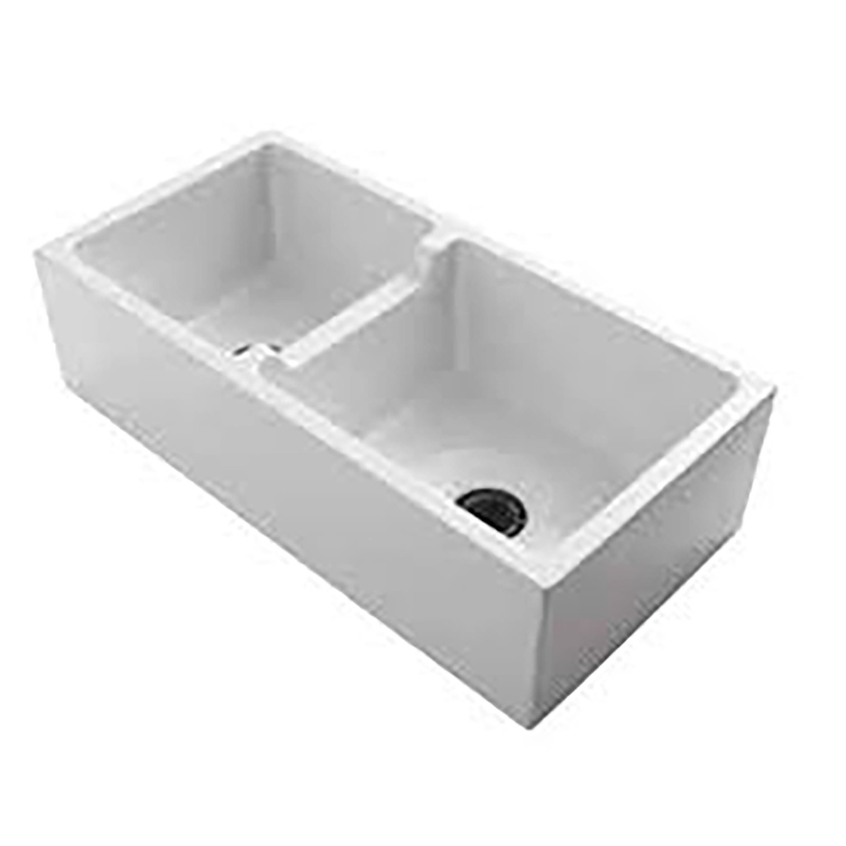 Stella White Italian Fireclay 36” Reversible White 60/40 Double Bowl Undermount Apron Sink Questions & Answers
