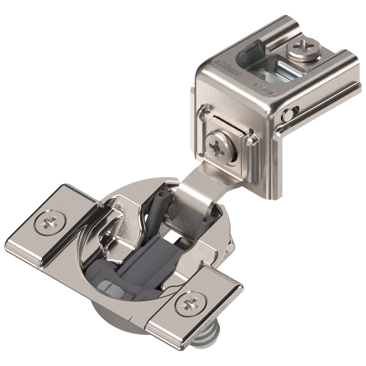 Blum Compact 39C 110° Opening Wrap-Around Face Frame Hinge, 45mm Boring Pattern with BLUMOTION Soft-Closing, 1-5/16 Questions & Answers
